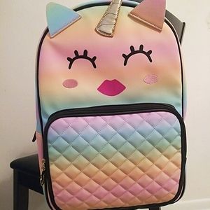 Betsey Johnson Rainbow unicorn cat backpack NWOT